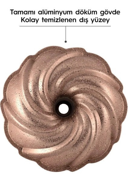 Buket Döküm Kek Kalıbı - Rose Gold - 9x24 cm fırsatları