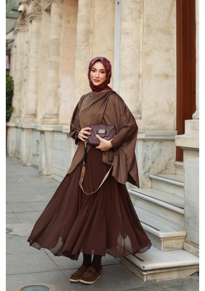 Eva Parçalı Uzun Etek Kahve fiyatları