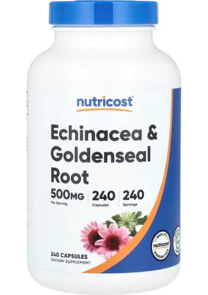 Echinacea & Goldenseal Root 500 mg 240 Capsules