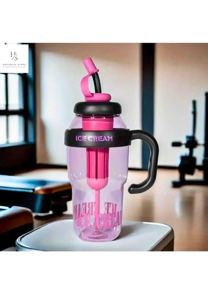 Kırmızı spor matara, süzgeçli, detoks özellikli sağlıklı içecek şişesi, 1 L, plastik modelleri