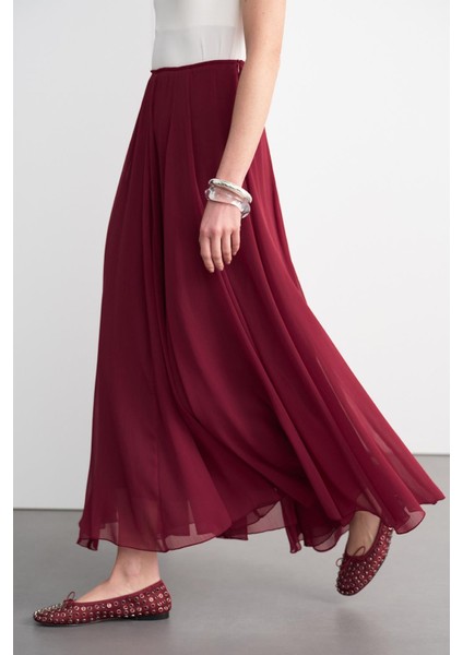 Eva Parçalı Uzun Etek Bordo fiyatları