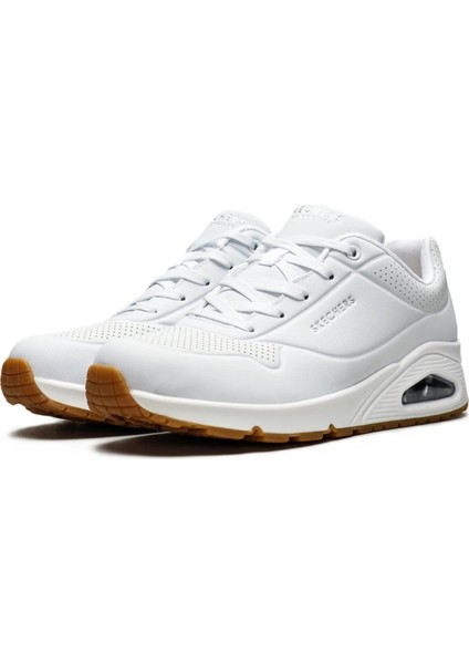 Uno-Stand On Air Memory Foam Womens Sneaker White Hafızalı Taban Kadın Günlük Spor Ayakkabı Beyaz