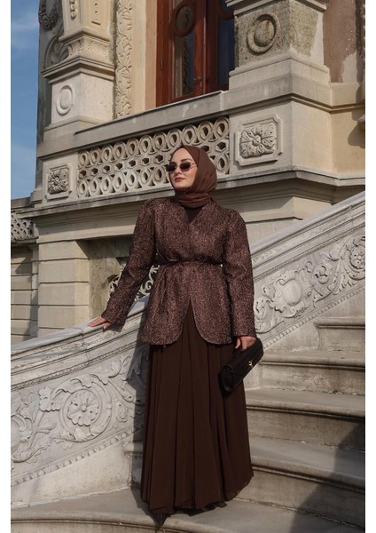 Eva Parçalı Uzun Etek Kahve indirimleri