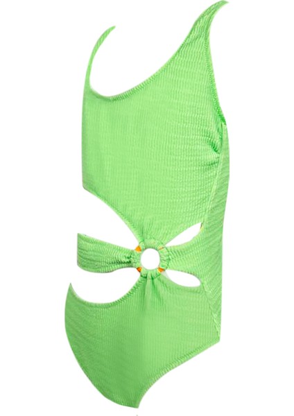 Askılı Cut-Out Halka Detaylı - Yeşil 50UV Kız Çocuk Mayo By Nessi Byrd fiyatları