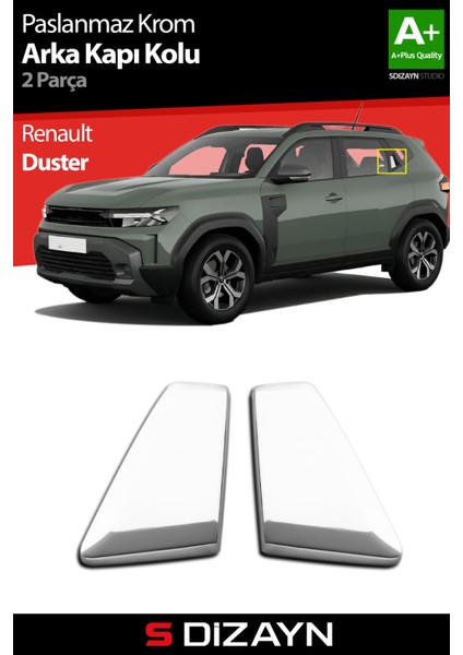 Renault Duster Krom Arka Kapı Kolu 2 Prç. 2024 Üzeri A+ Kalite