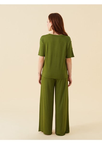 Yeni Sezon Petite V Yaka Kadin Pijama Takimi - S59682Z8 indirimleri