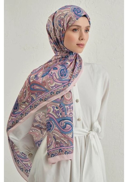 Pembe Pure Etnik Desen Şal-2 27