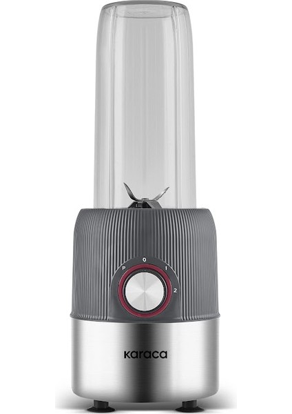 Blend ve Rush Inox Personal Kişisel Smoothie Blender Antrasit