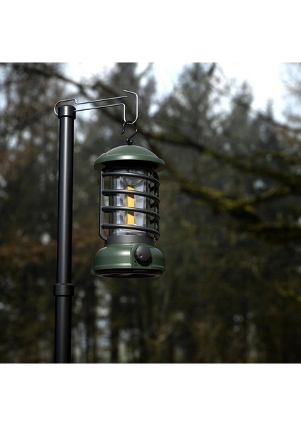 Vintage Glamping Kamp Lambası 300 Lümen Yeşil modelleri
