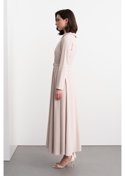 Kemerli Çan Uzun Elbise Taş modelleri