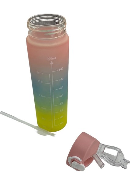 3'lü Motivasyonel Su Şişesi Seti, 3,5 L, Pembe, Plastik, ve şık tasarım