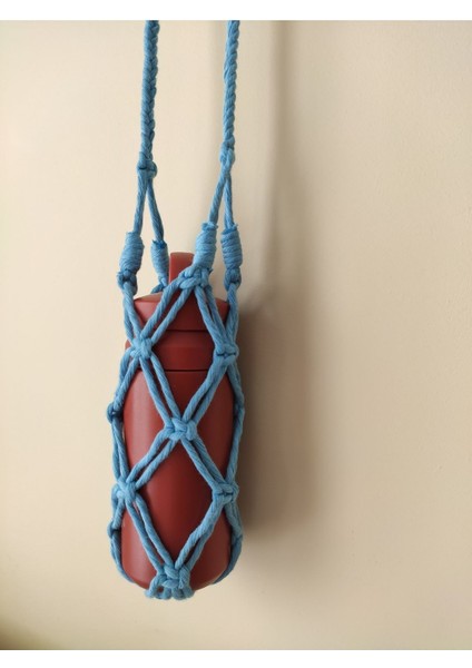 Mavi Su Şişesi Kılıfı, 1L, Plastik, Koruyucu ve Şık Tasarım