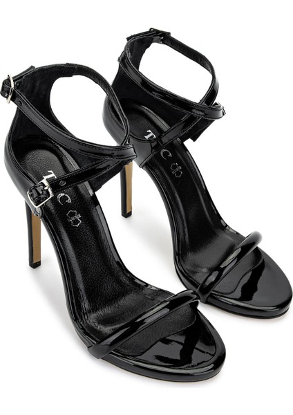 Kadın Vegan Siyah Rugan Topuklu Ayakkabı 828 8505 Bn Ayk Y25 Sıyah Rgn fiyatları