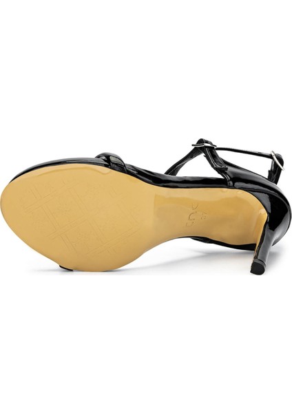 Kadın Vegan Siyah Rugan Topuklu Ayakkabı 828 8505 Bn Ayk Y25 Sıyah Rgn modelleri