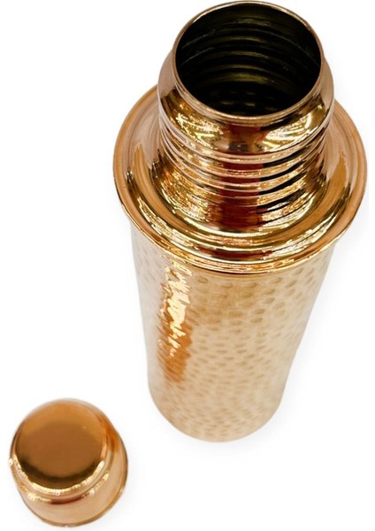 El Dövme Bakır Matara 0,75 L, Sağlıklı ve Şık Seyahat Arkadaşı, Sarı fiyatları