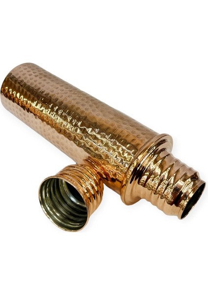 El Dövme Bakır Matara 0,75 L, Sağlıklı ve Şık Seyahat Arkadaşı, Sarı modelleri