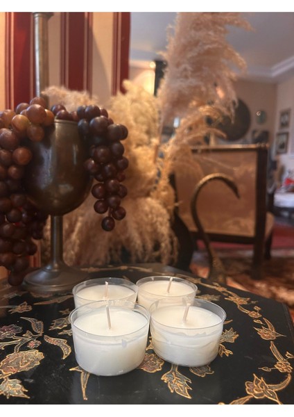 Yüzen Mum Kokulu Kapsül Mum 4'LÜ184 Gram