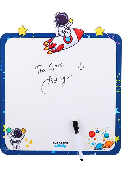 Astronot Temalı Çocuk Yazı Tahtası Eğitici Yazı Tahtası Çocuk Aktivite Tahtası Eğitici Set Oyuncak fiyatları