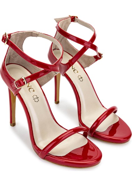 Kadın Vegan Kırmızı Rugan Topuklu Ayakkabı 828 8505 Bn Ayk Y25 Kırmızı Rgn fiyatları