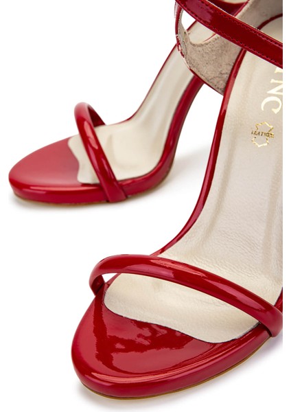 Kadın Vegan Kırmızı Rugan Topuklu Ayakkabı 828 8505 Bn Ayk Y25 Kırmızı Rgn fırsatları