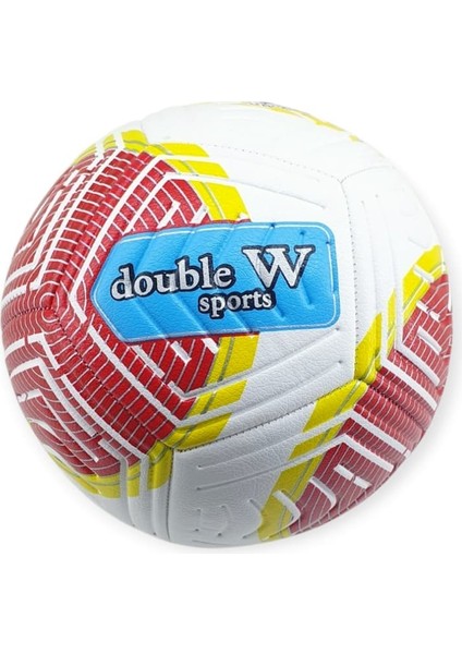 Futbol Topu Dikişli Kabartma Yüzey 420 gr No:5 - FB-680-KIRMIZI