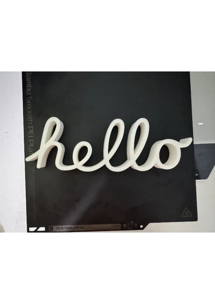 Apple “hello” Yazılı Dekor – Minimalist Masa Üstü Veya Duvar Süsü
