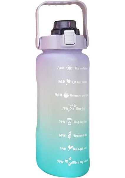 2L Mor Spor Su Şişesi, Tritan Materyal, Bpa İçermez, Sağlıklı ve