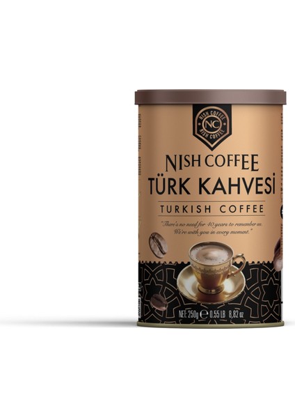 Nish Türk Kahvesi 250 grr Teneke Kutu