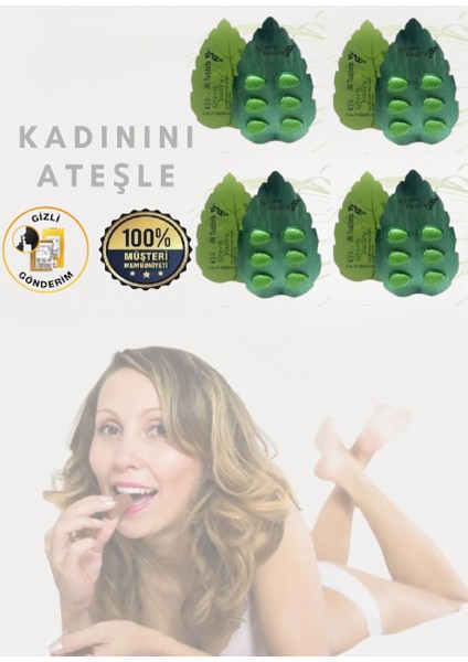 Green Valley 125MG 4 x 6'lı Güc,performans,enerji Arttırıcı Tablet