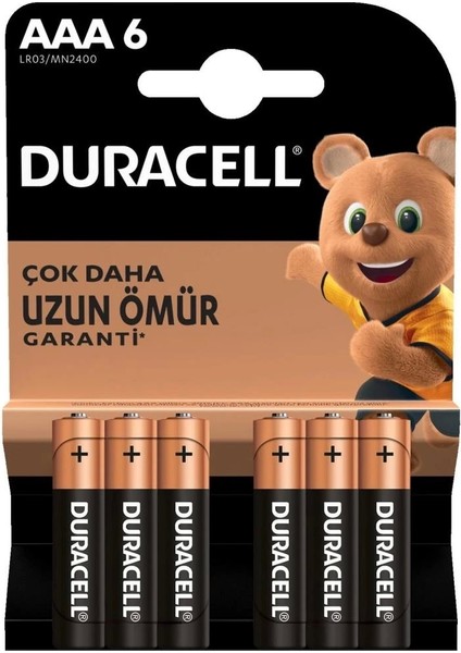 Nessiworld Duracell 6'lı Aaa Ince Kalem Pil