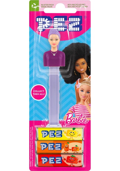 Oyuncaklı Şeker Barbie Purple Ponytail