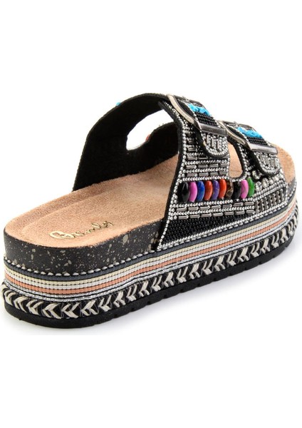 Siyah Kadın Terlik K04824708087 modelleri