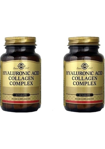 Hyaluronic Acid Collagen Complex 30 Tablet 2 Adet