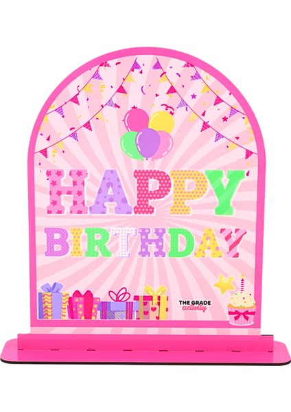 Pembe Masaüstü Happy Birthday Doğum Günü Süsleri Pembe Doğum Günü Süsleri Pembe Doğum Günü fırsatları