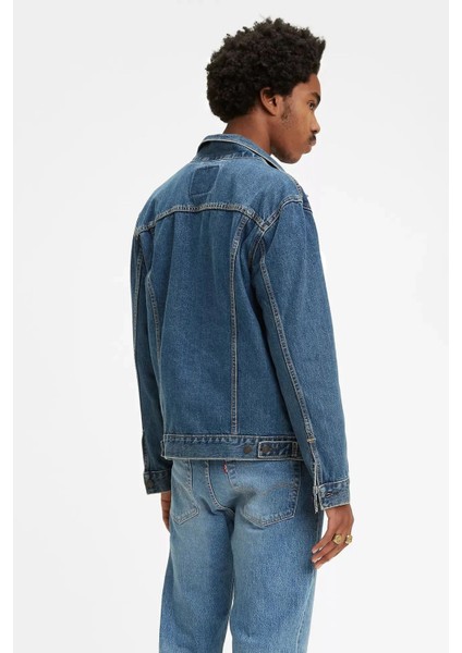 The Trucker Jacket Med Stonewash İndigo Erkek Trucker fiyatları