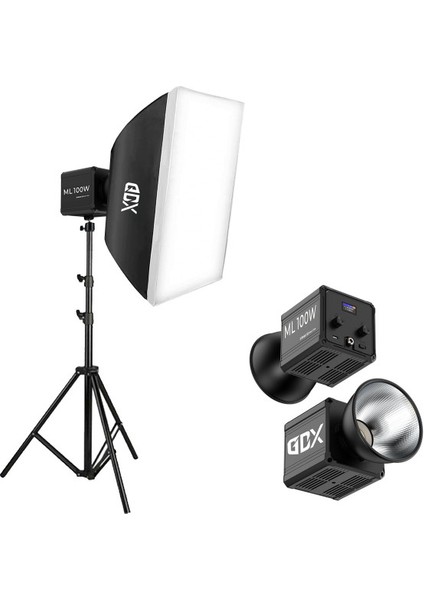 ML100 Bicolor 60X90 Softbox Video ve Ürün Çekim Tekli Işık Seti