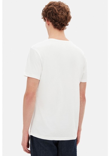 Slim Fit Beyaz T-shirt 4HC141996753M