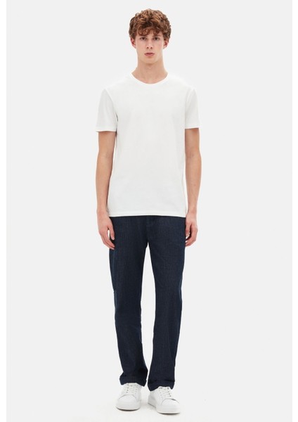 Slim Fit Beyaz T-shirt 4HC141996753M