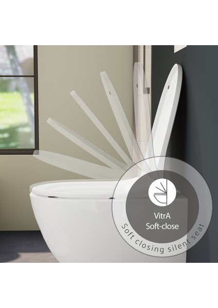 SENTO 130-476R009 Ince Klozet Kapağı, Tek Kat Görünümlü, Duroplast