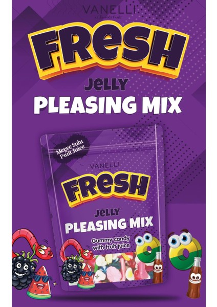 Fresh Jelly Yumuşak Şeker- Mix 200 gr