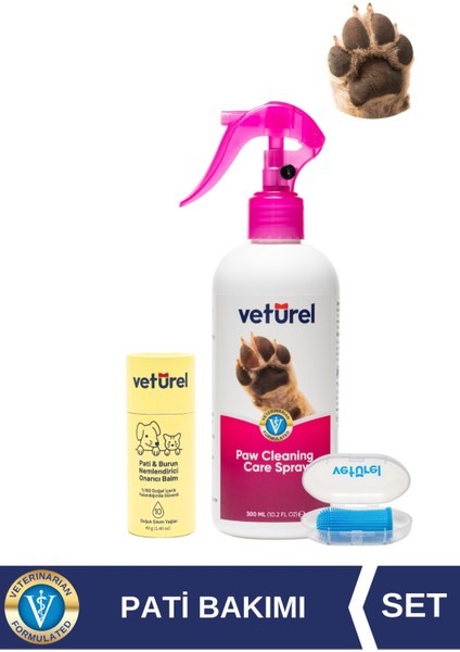 Köpek Pati Kir Koku Temizleyici Sprey Diş Fırçası Pati Balm %100 Doğal Nemlendirici Koruyucu Bakım