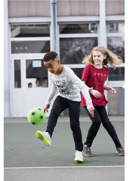 Yeşil Sünger Futsal Topu, 3 Numara, Hafif ve Dayanıklı Renkli Top