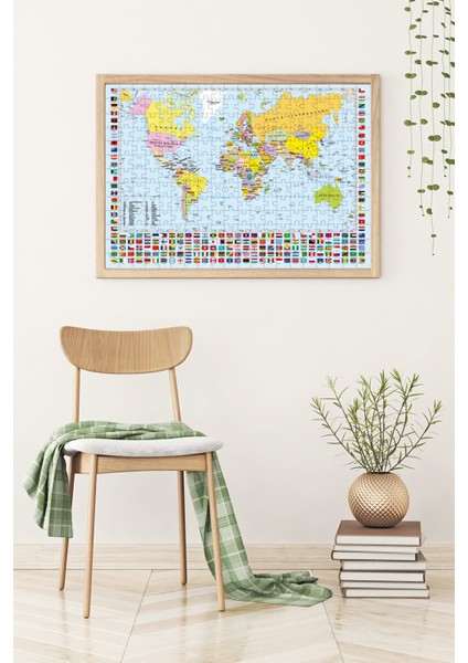 260 Parça xl Puzzle - Dünya Haritası 3319 modelleri