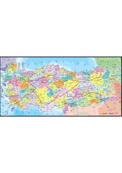 110 Parçalık Eğitici Puzzle - Türkiye Haritası İller 7401 fiyatları