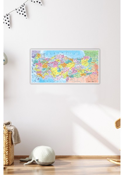 110 Parçalık Eğitici Puzzle - Türkiye Haritası İller 7401 modelleri