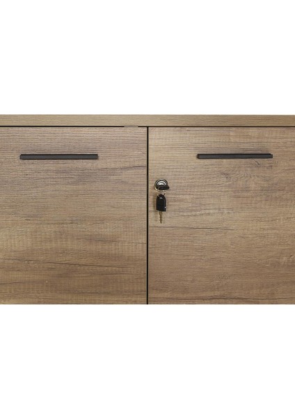 Adore Newyork 2 Katlı Kilitli 2 Kapaklı Kitaplık - Tori fırsatları