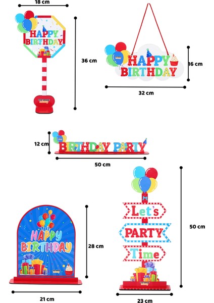 Happy Birthday Parti Seti Doğum Günü Parti Seti Doğum Günü Arka Plan Doğum Günü Süsleri fiyatları