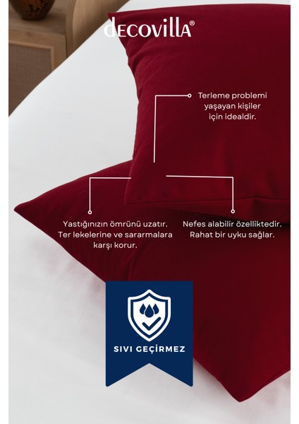 Micro Fermuarlı Yastık Alezi 50X70 Sıvı Geçirmez fiyatları