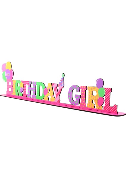 Pembe Masaüstü Birthday Girl Doğum Günü Süsleri Pembe Doğum Günü Süs Kız Çocuk Doğum Günü Konsepti fiyatları