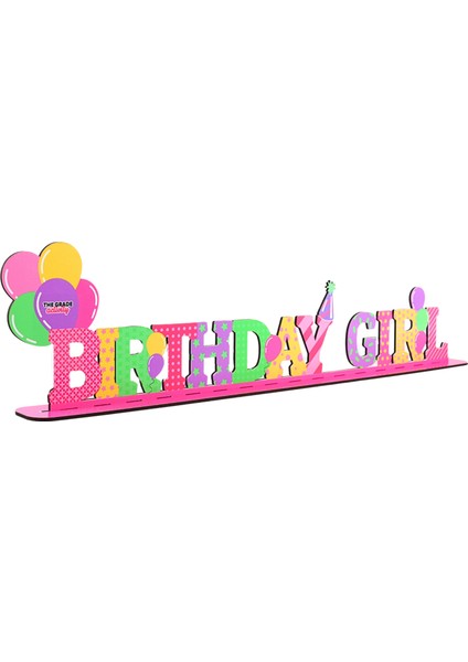 Pembe Masaüstü Birthday Girl Doğum Günü Süsleri Pembe Doğum Günü Süs Kız Çocuk Doğum Günü Konsepti modelleri